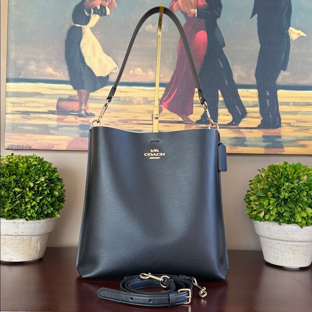 COACH CA214 🖤❤️MOLLIE❤️🖤 BLACK BUCKET BAG 🌟EUC🌟 - Picture 5 of 17